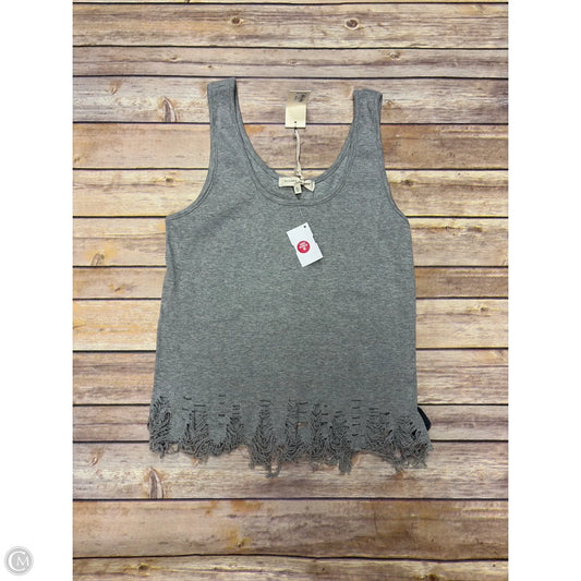 Top Sleeveless By Gilded Intent In Grey, Size: Xl