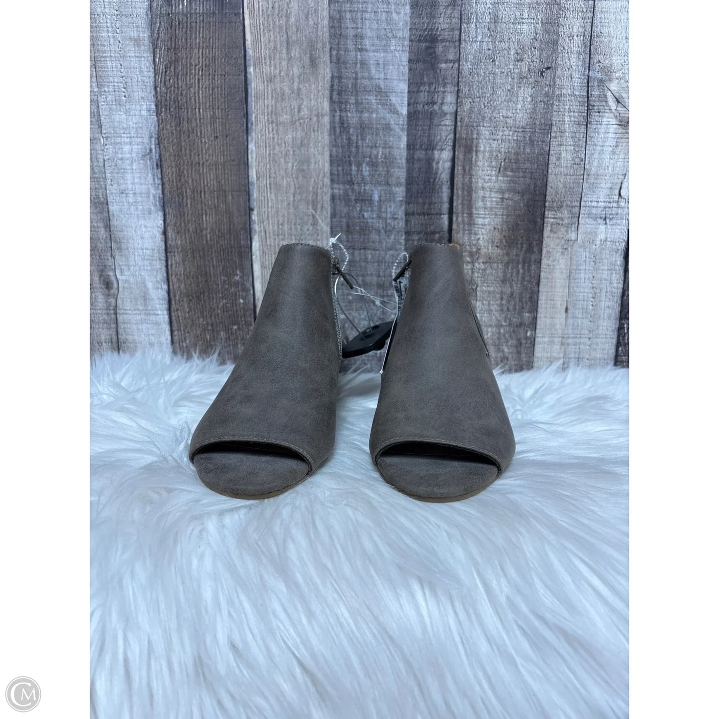 Sandals Heels Block By Cme In Taupe, Size: 8