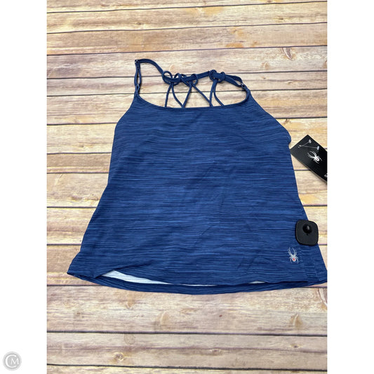Athletic Tank Top By Spyder In Blue, Size: M