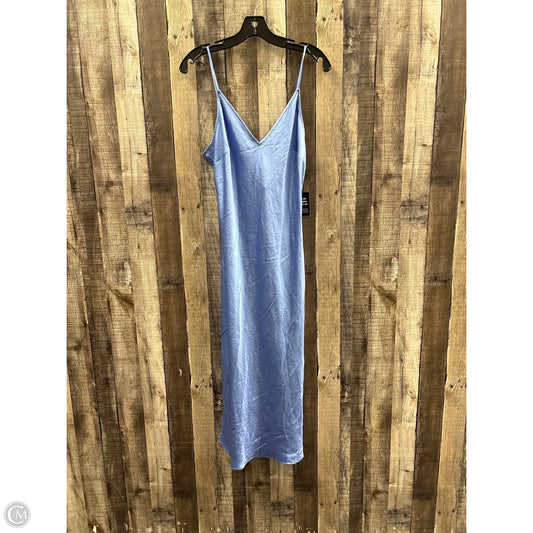 Dress Casual Midi By Express In Blue, Size: M