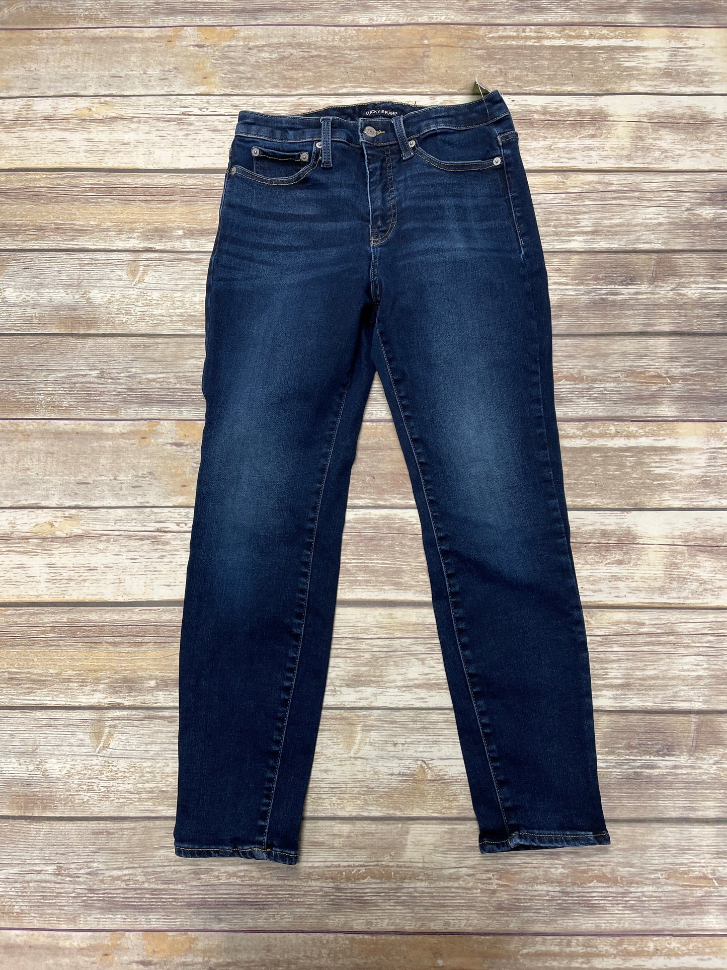 Blue Denim Jeans Skinny Lucky Brand, Size 8