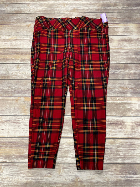 Pants Leggings By Torrid In Plaid Pattern, Size: 3x