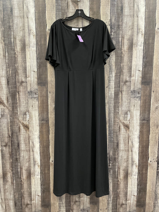 Black Dress Casual Maxi Susan Graver, Size M