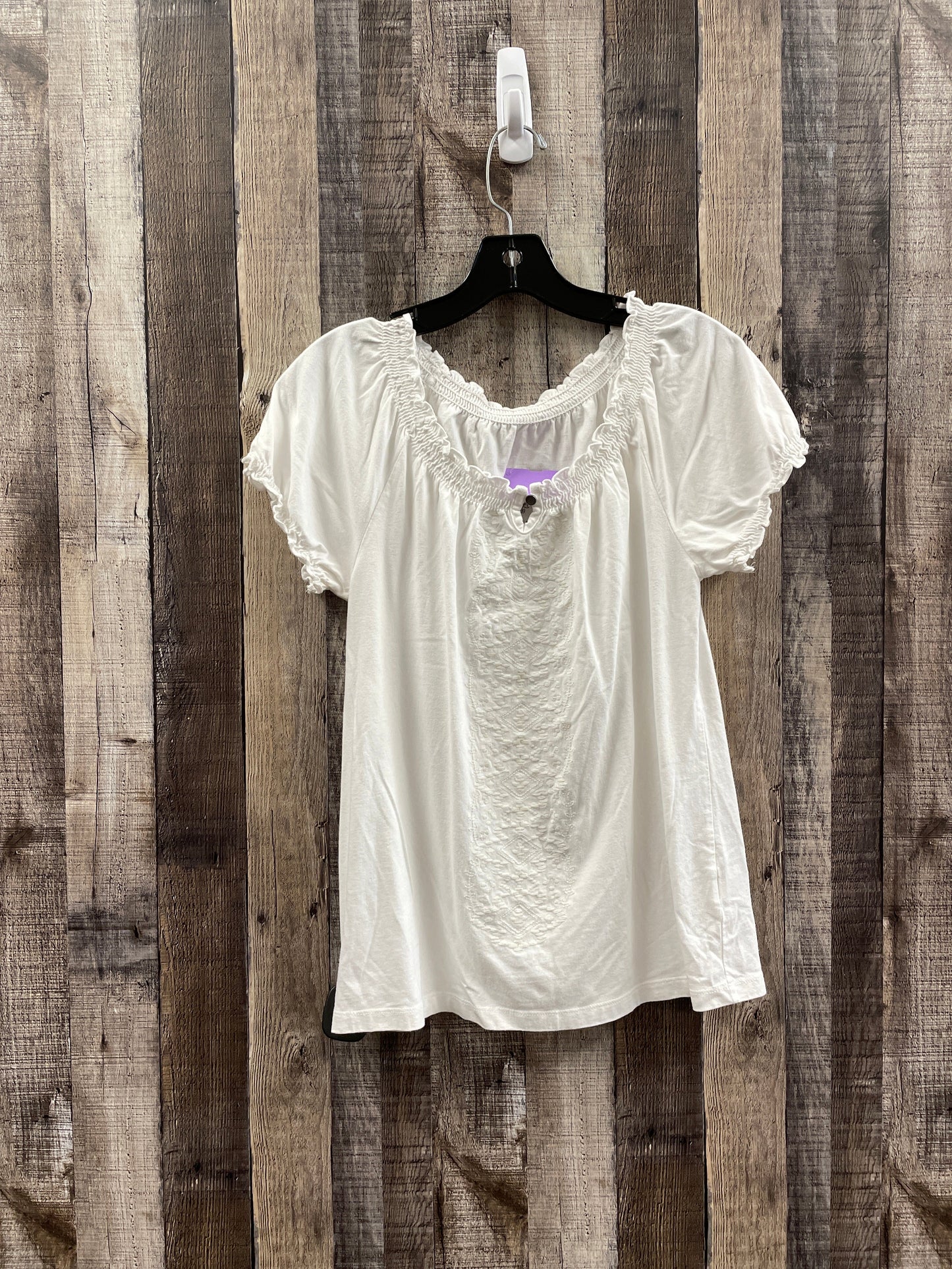 White Top Short Sleeve Sonoma, Size Petite   S