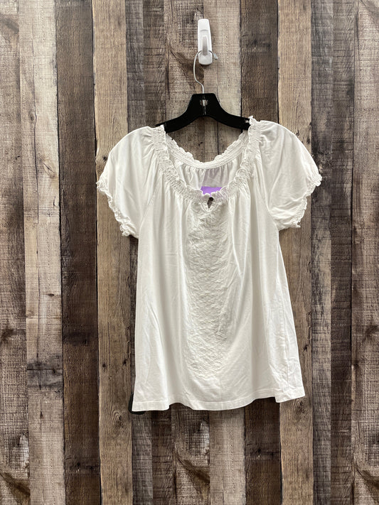 White Top Short Sleeve Sonoma, Size Petite   S