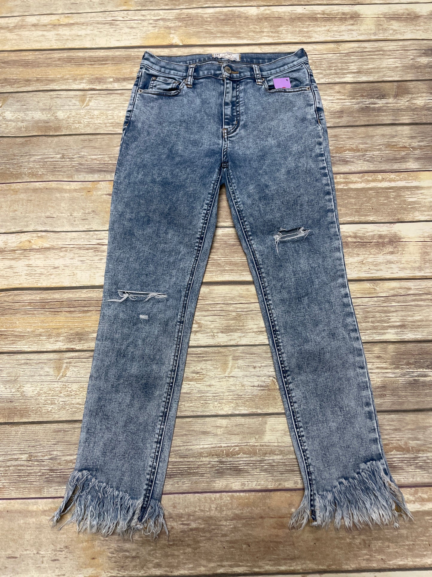 Blue Denim Jeans Skinny Free People, Size 4