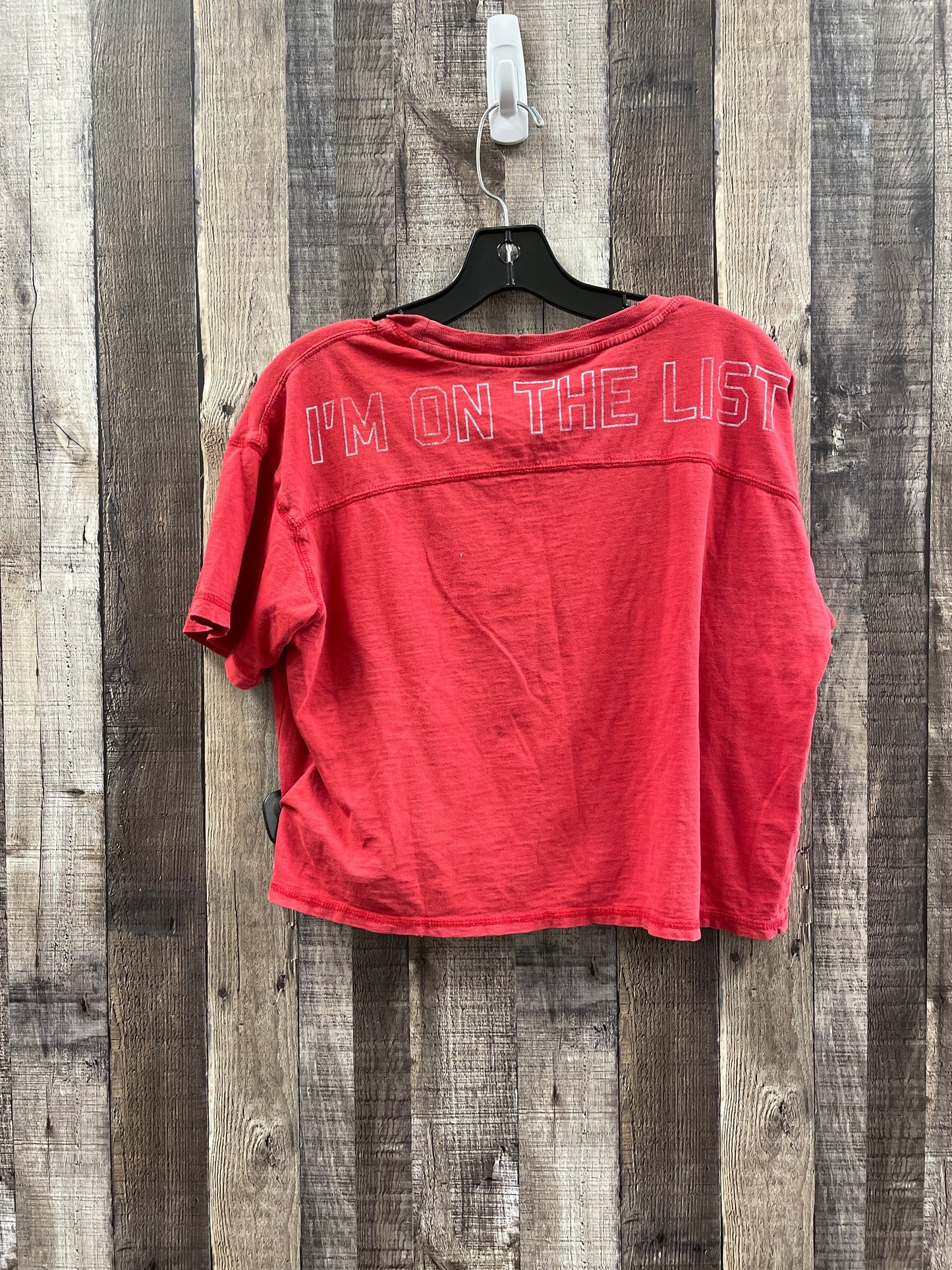 Red Top Short Sleeve Aerie, Size Xs