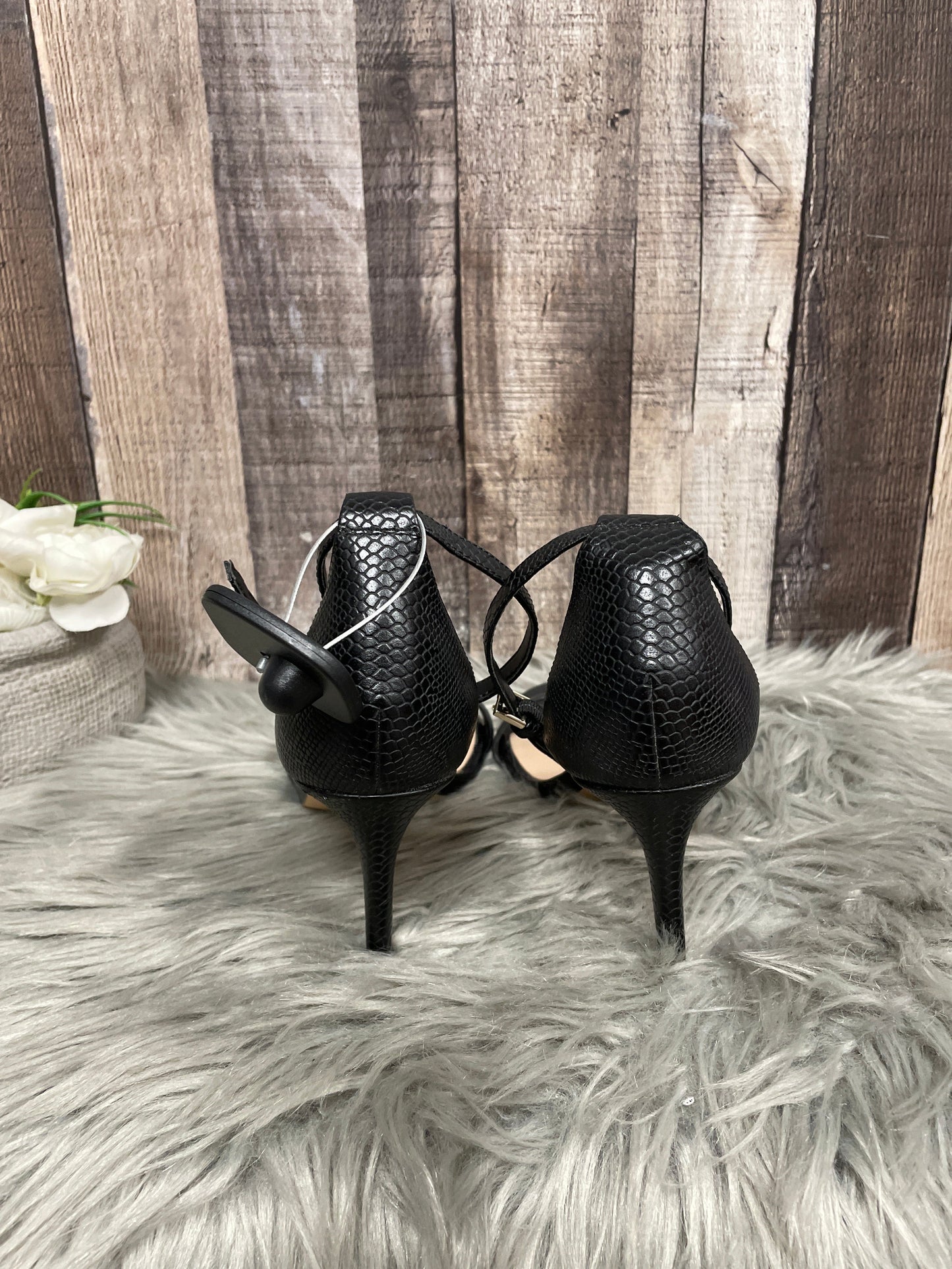 Black Sandals Heels Stiletto Aldo, Size 8.5