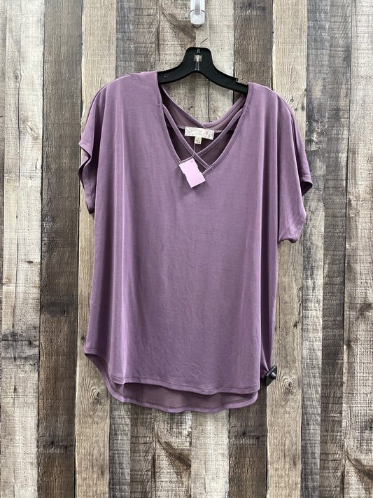 Purple Top Short Sleeve Pink Republic, Size L