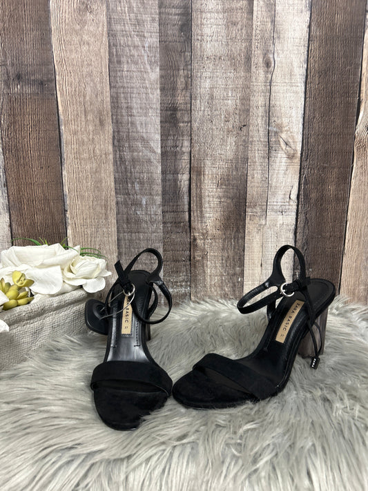 Black Shoes Heels Block Zara Basic, Size 7