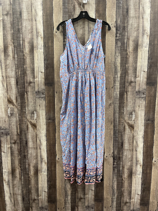 Dress Casual Maxi By Lucky Brand In Blue, Size: 1x