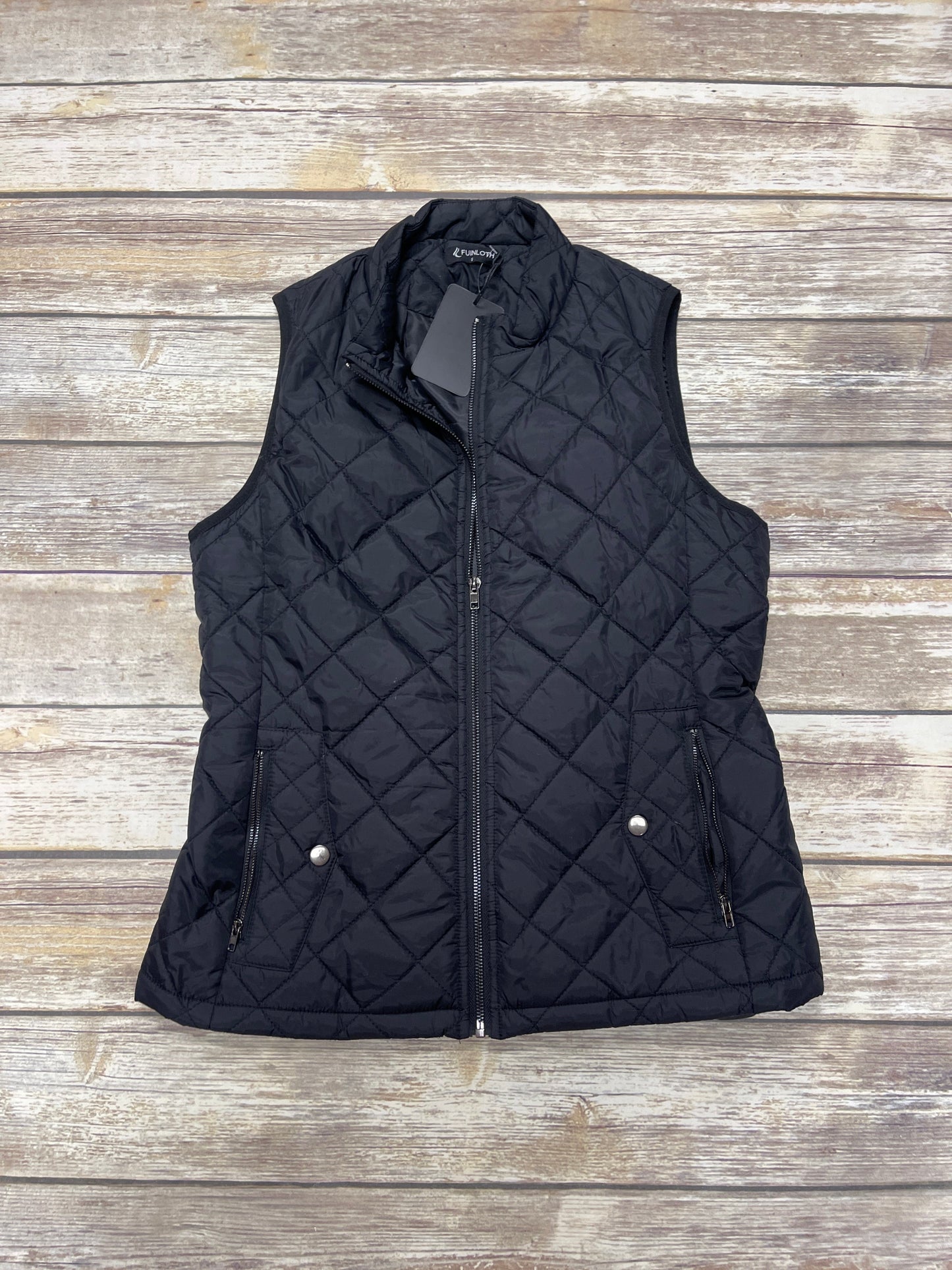 Vest Puffer & Quilted By Cme In Black, Size: S