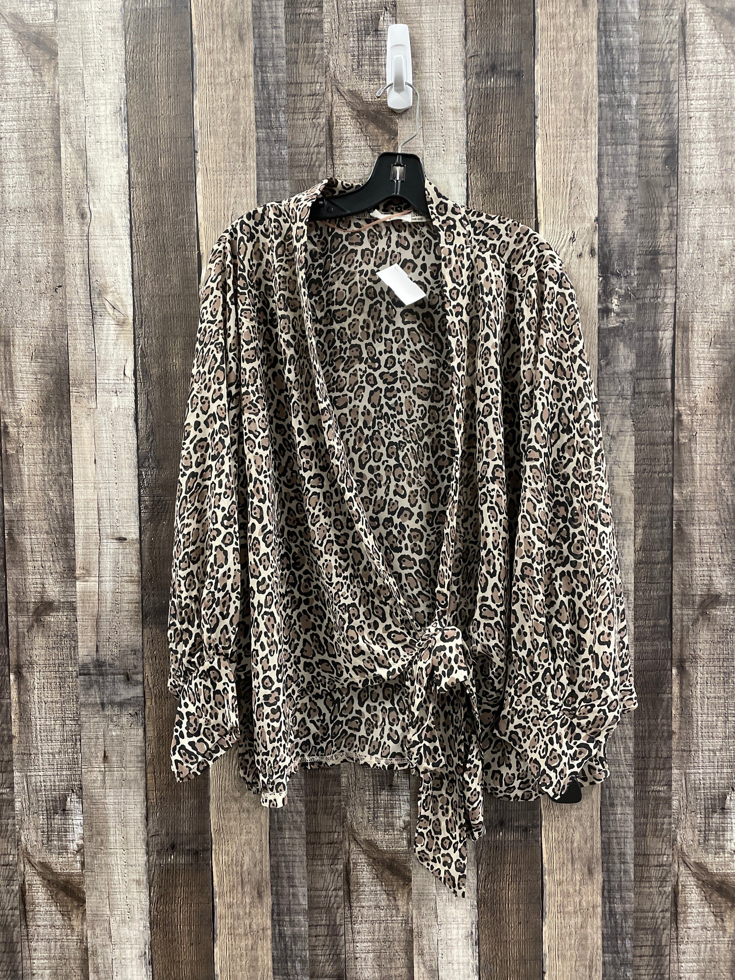 Kimono By Blu Pepper In Animal Print, Size: Onesize