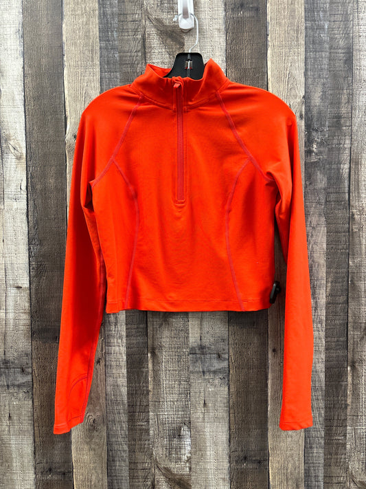 Athletic Top Long Sleeve Collar By Old Navy In Orange, Size: S