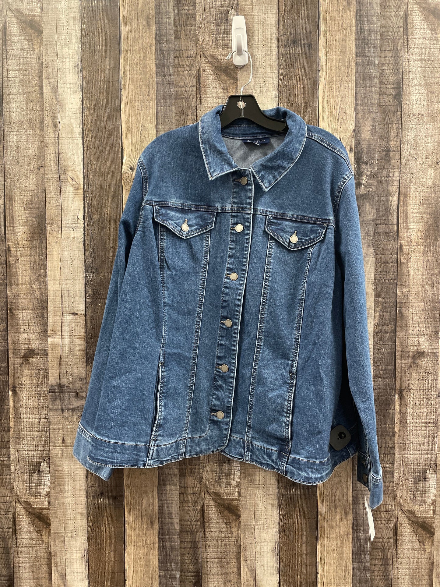 Jacket Denim By Charter Club In Blue Denim, Size: 2x