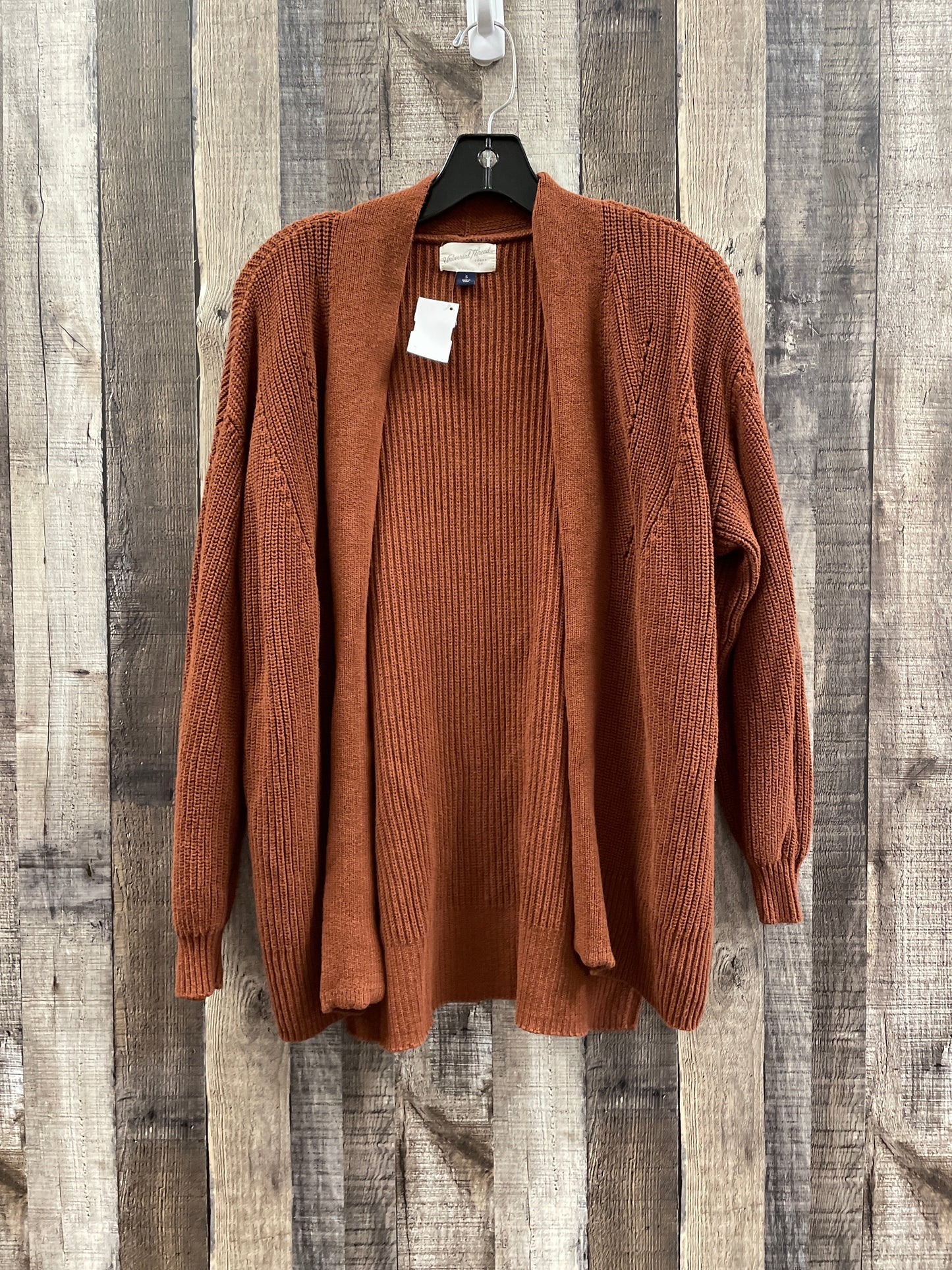 Sweater Cardigan By Universal Thread In Brown, Size: S