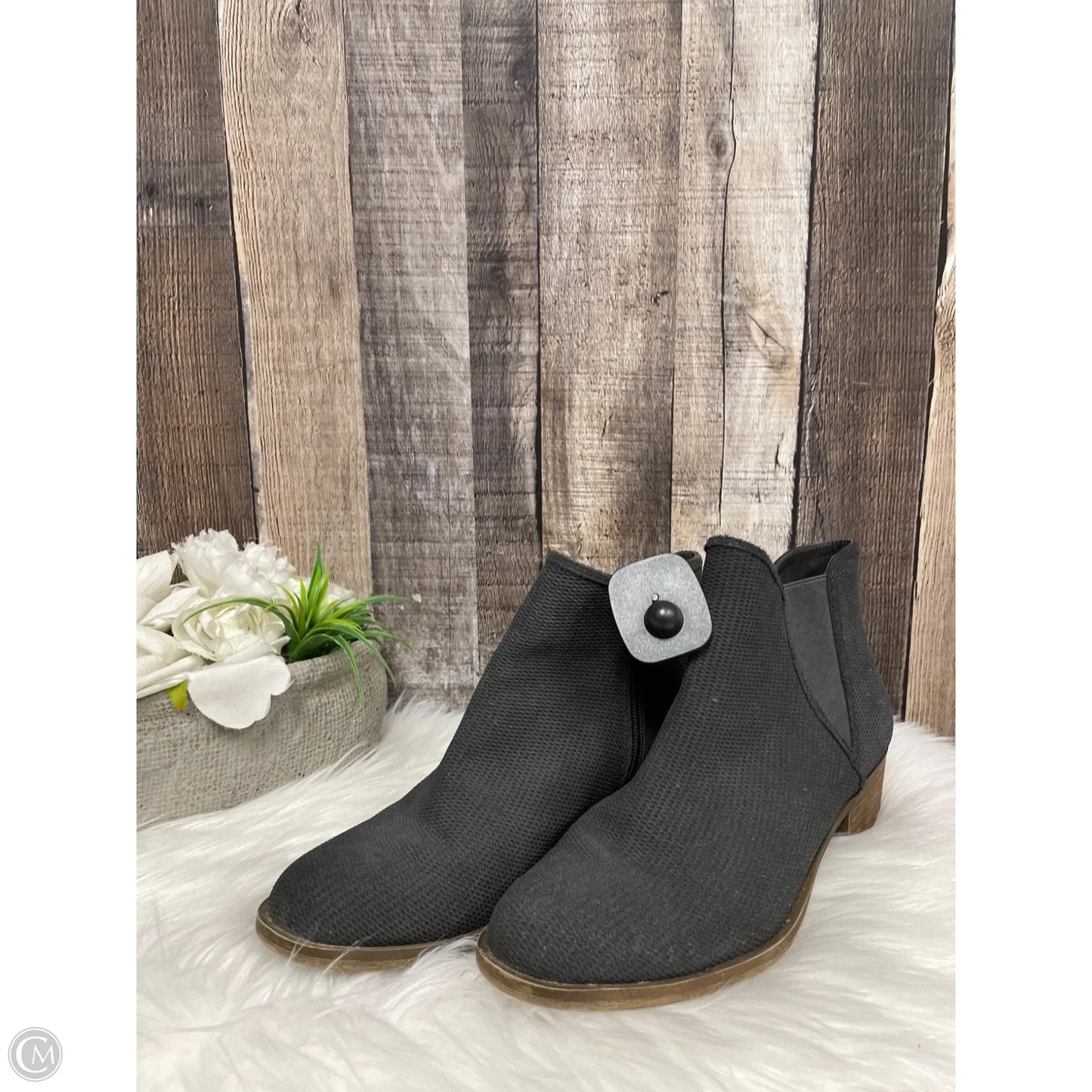 Boots Ankle Heels By Kensie In Grey, Size: 9