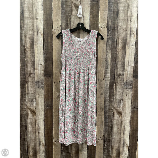 Dress Casual Maxi By Croft And Barrow In Floral Print, Size: M