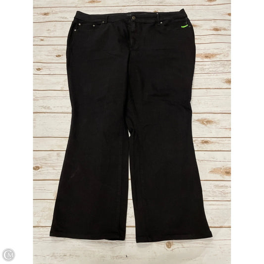 Jeans Boot Cut By Talbots In Black Denim, Size: 24
