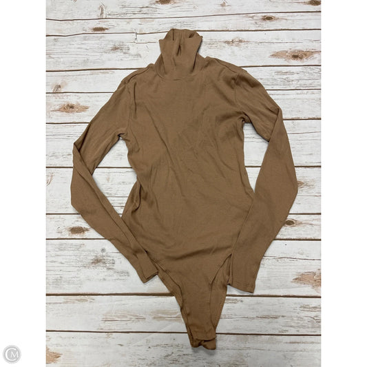 Bodysuit By H&m In Tan, Size: S