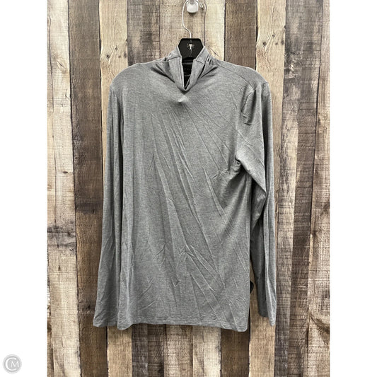 Top Long Sleeve By Halogen In Grey, Size: L