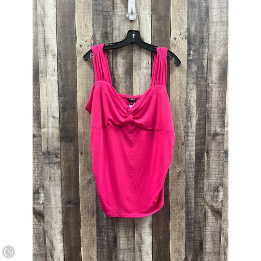 Top Sleeveless By Torrid In Pink, Size: 2x