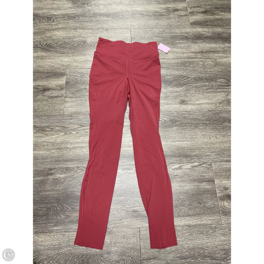Athletic Leggings By Lululemon In Maroon, Size: 4