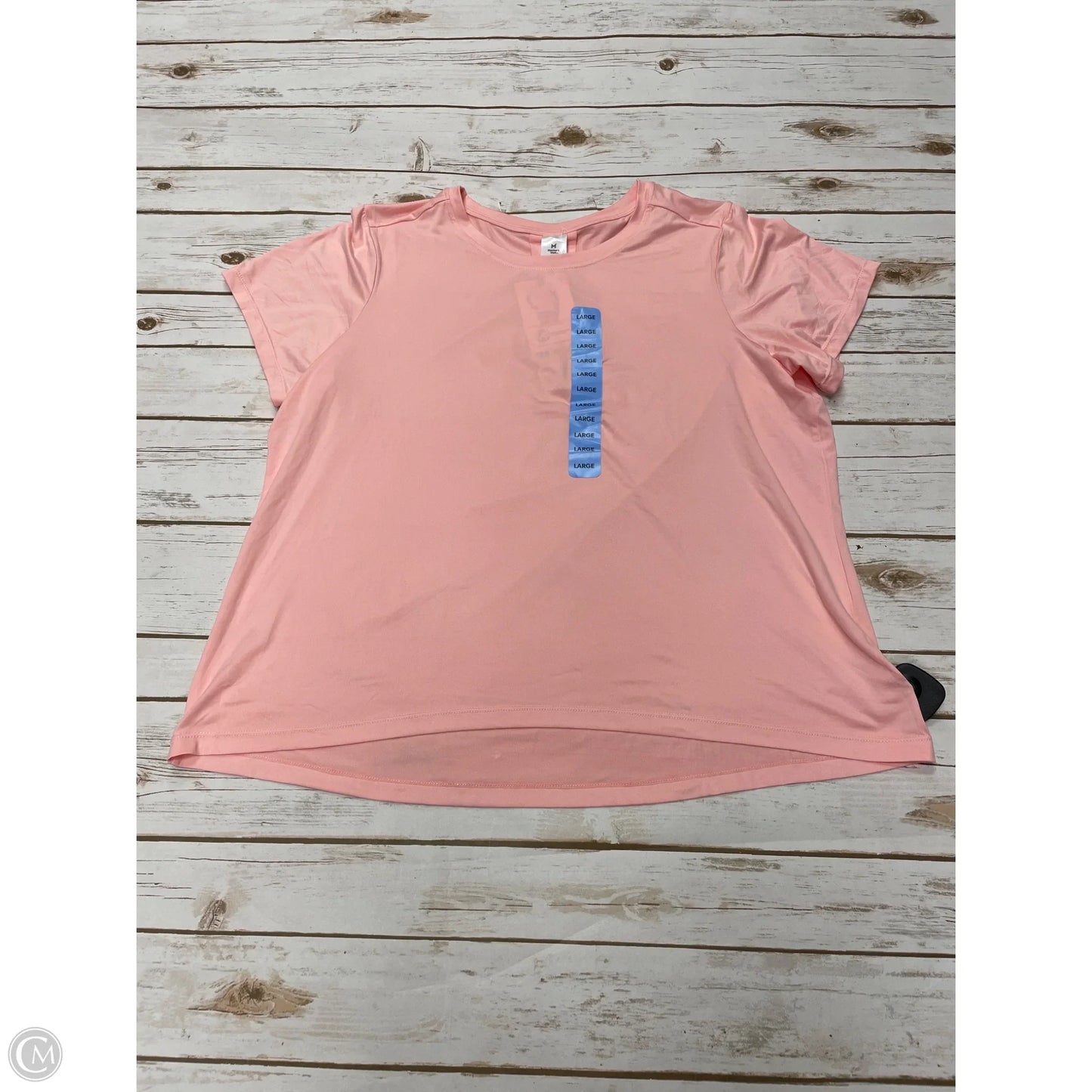 Top Short Sleeve Basic By Members Mark In Pink, Size: L