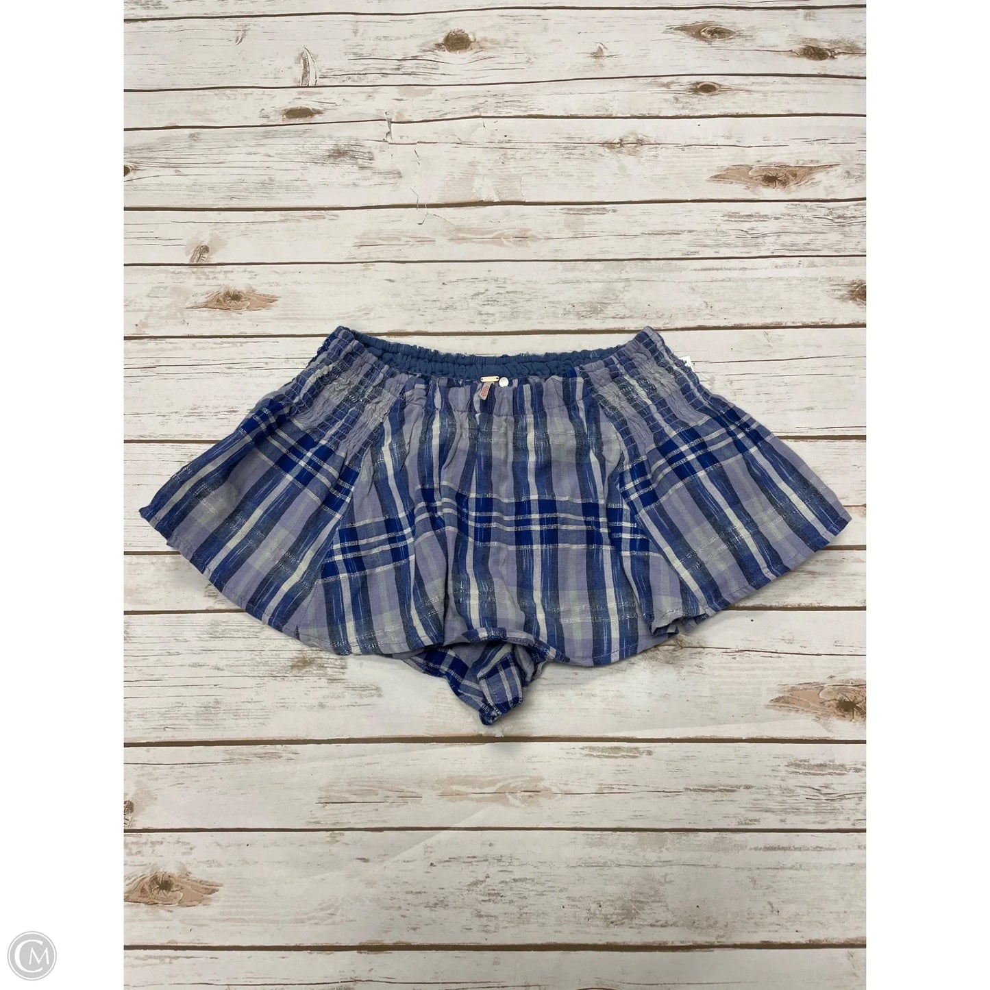Shorts By Free People In Plaid Pattern, Size: S