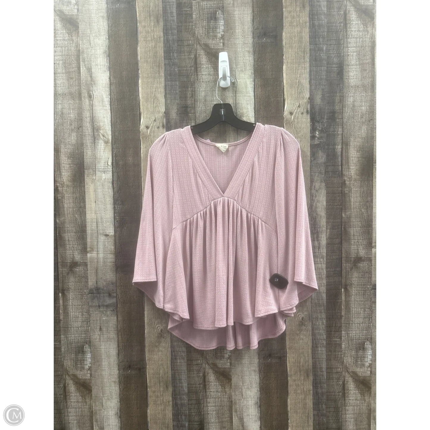 Top Short Sleeve By Cme In Pink, Size: S