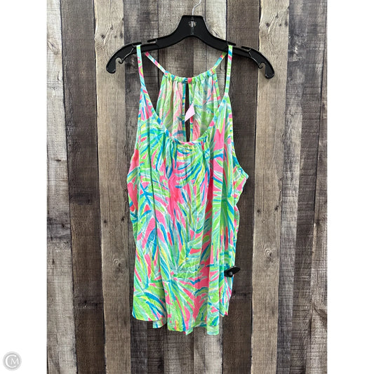 Top Sleeveless Designer By Lilly Pulitzer In Floral Print, Size: Xl