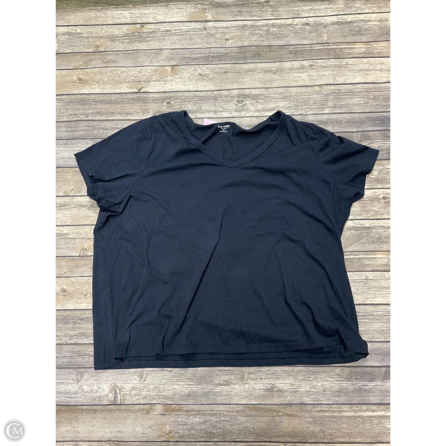 Top Short Sleeve Basic By Old Navy In Navy, Size: Xxl