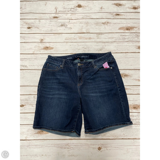 Shorts By Lane Bryant In Blue Denim, Size: 16