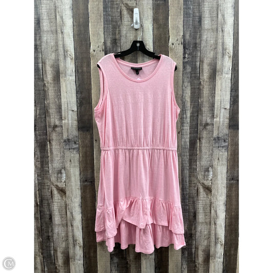 Dress Casual Midi By Lane Bryant In Pink, Size: 1x