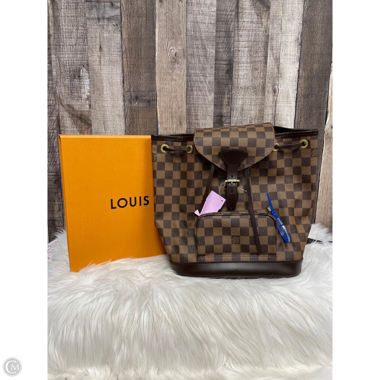 Backpack Luxury Designer By Louis Vuitton, Size: Medium