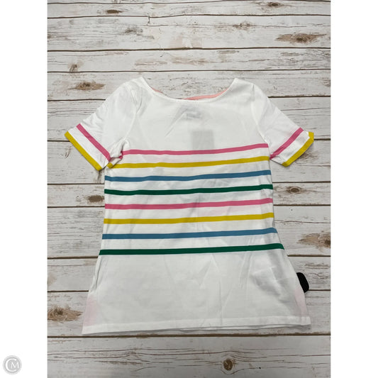 Top Short Sleeve By Boden In Striped Pattern, Size: S