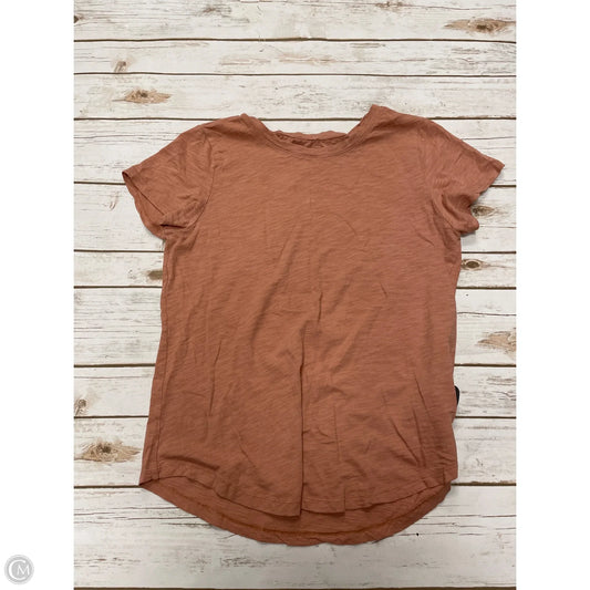 Top Short Sleeve Basic By Old Navy In Brown, Size: M
