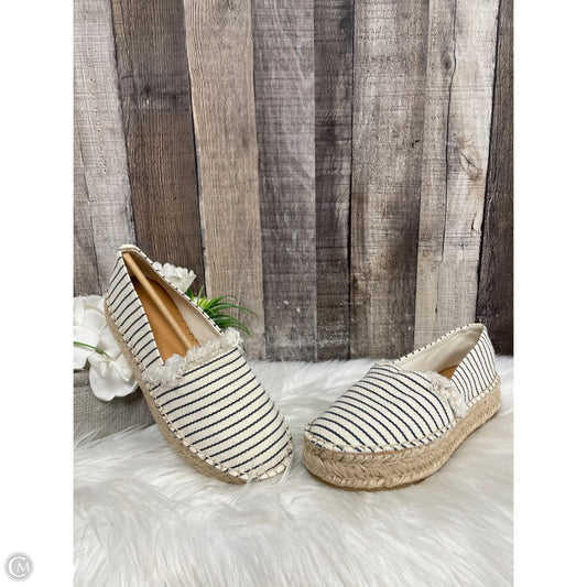 Shoes Heels Platform By Splendid In Striped Pattern, Size: 6