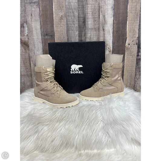 Boots Ankle Flats By Sorel In Beige, Size: 5.5