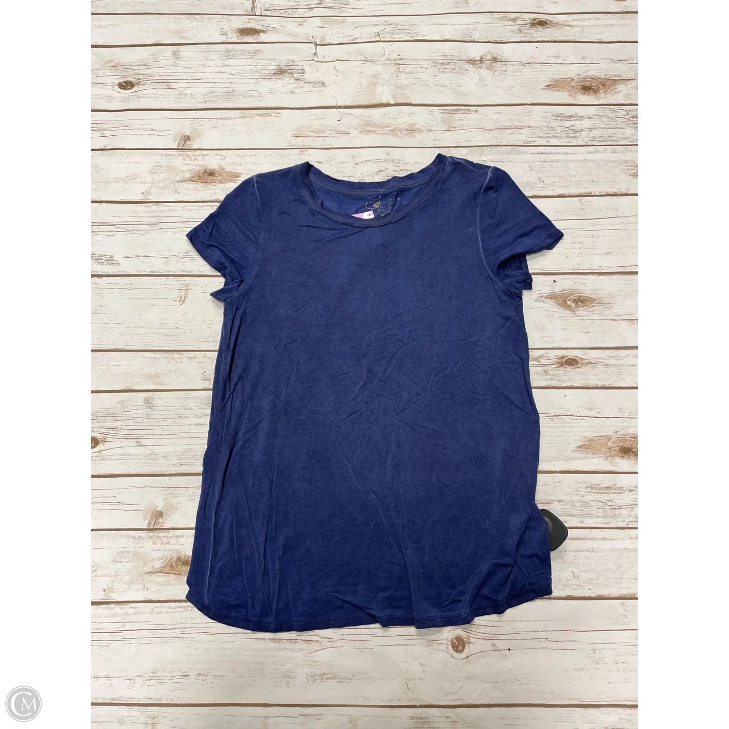 Top Short Sleeve By Cable And Gauge In Blue, Size: S