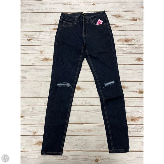 Jeans Skinny By Mono B In Blue Denim, Size: 10