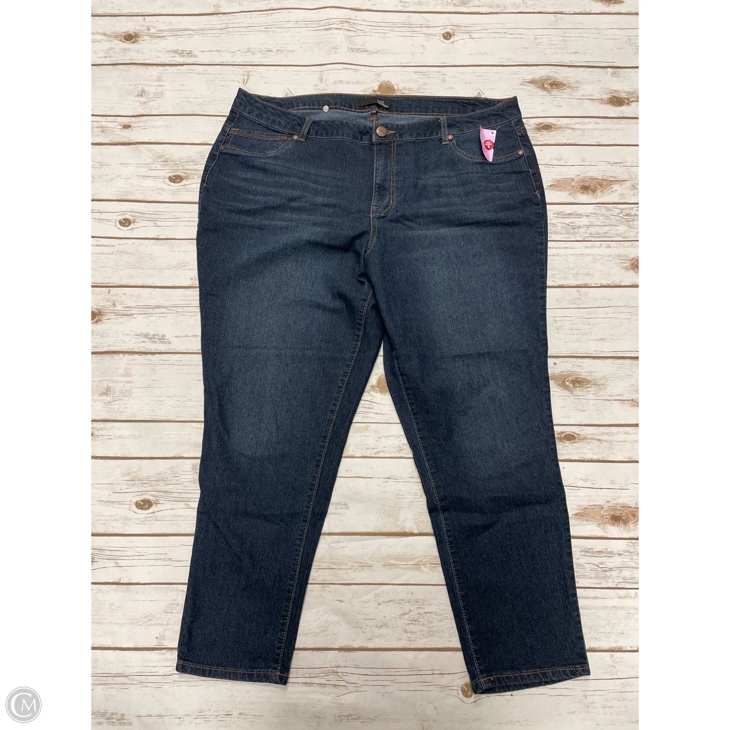 Jeans Skinny By 1822 Denim In Blue Denim, Size: 20