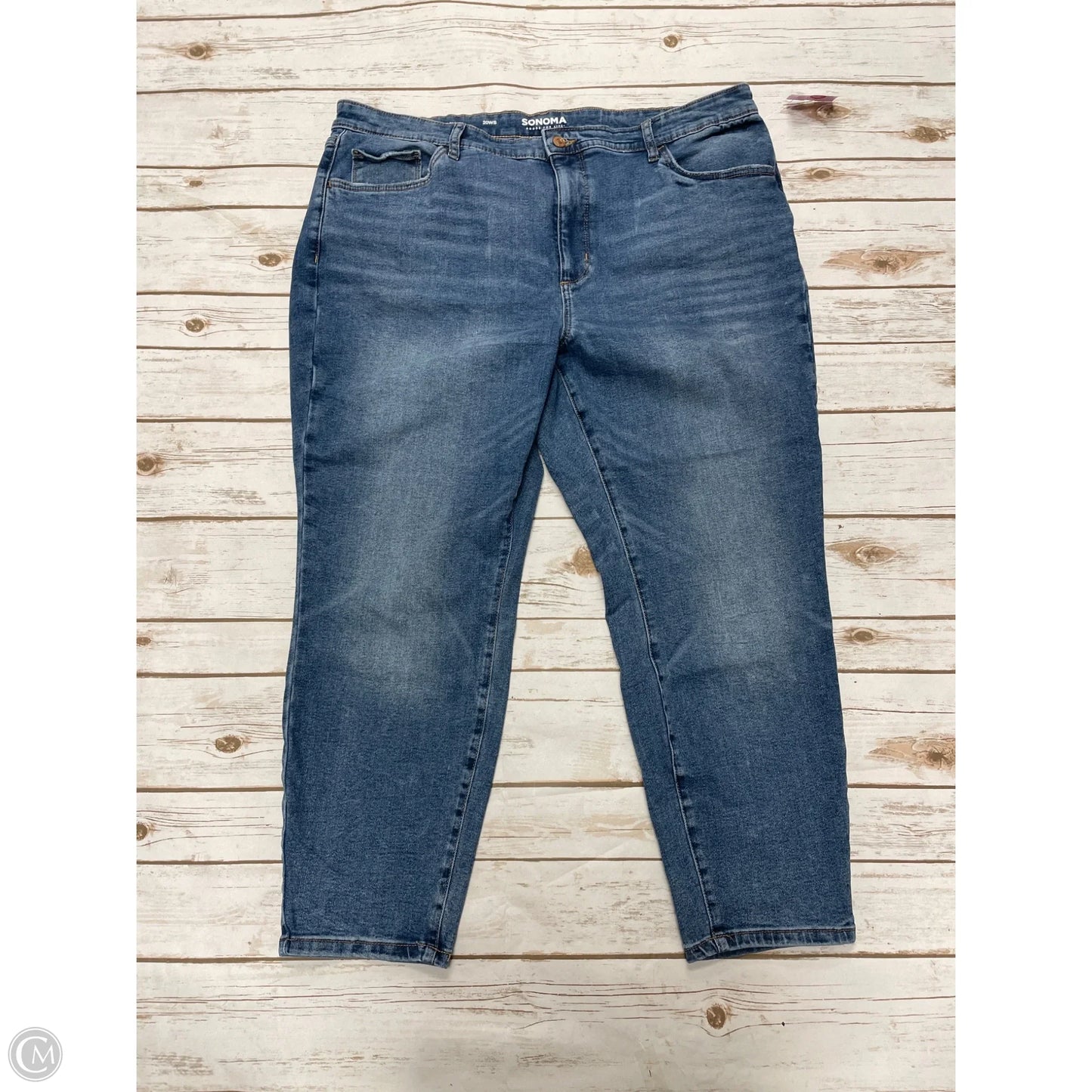 Jeans Skinny By Sonoma In Blue Denim, Size: 20