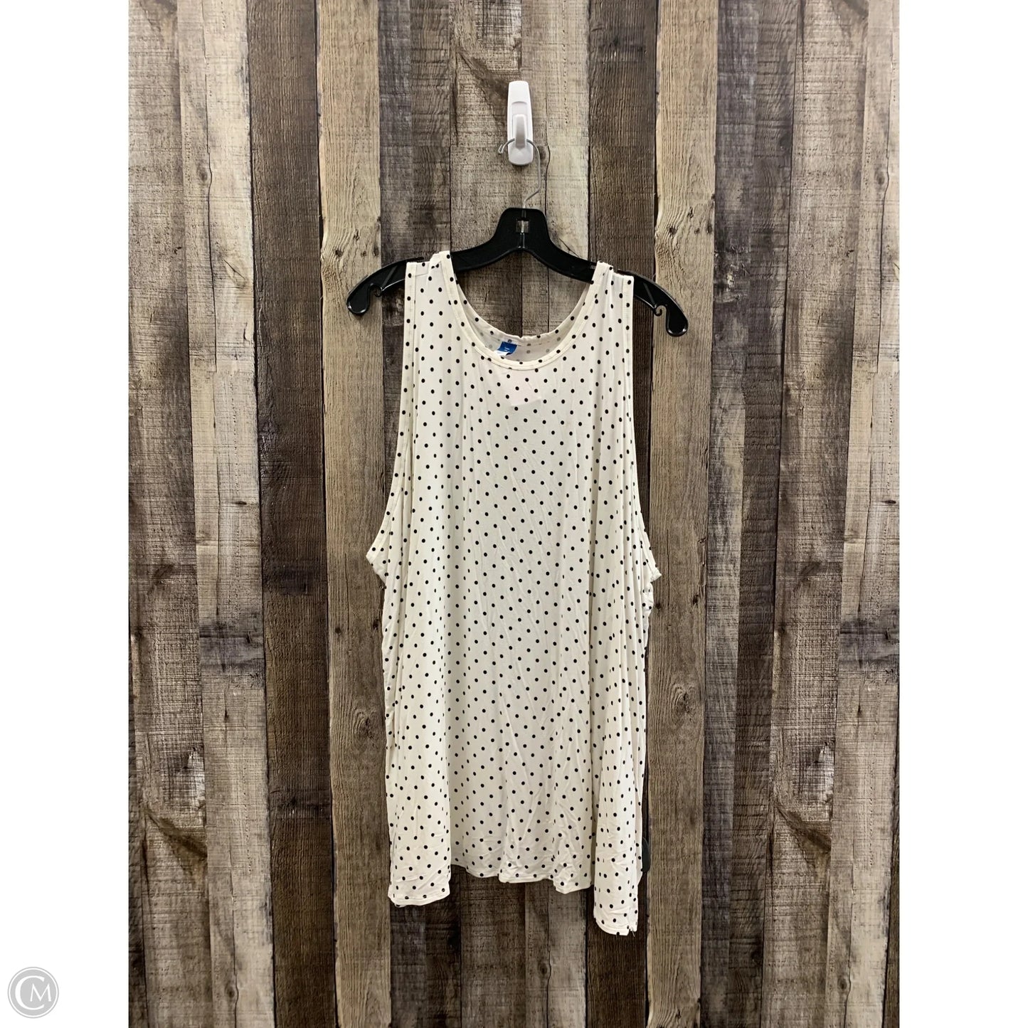 Top Sleeveless By Old Navy In Polkadot Pattern, Size: 4x