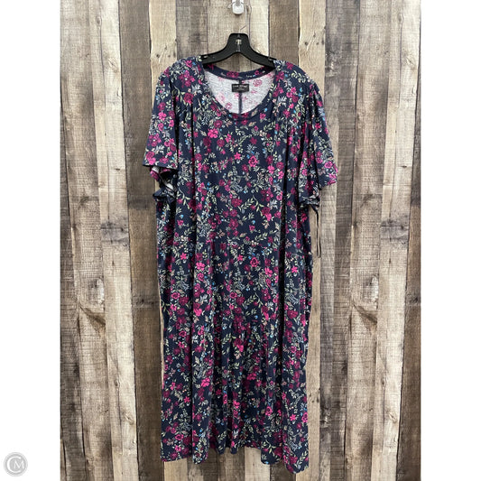 Dress Casual Midi By Lane Bryant In Navy, Size: 4