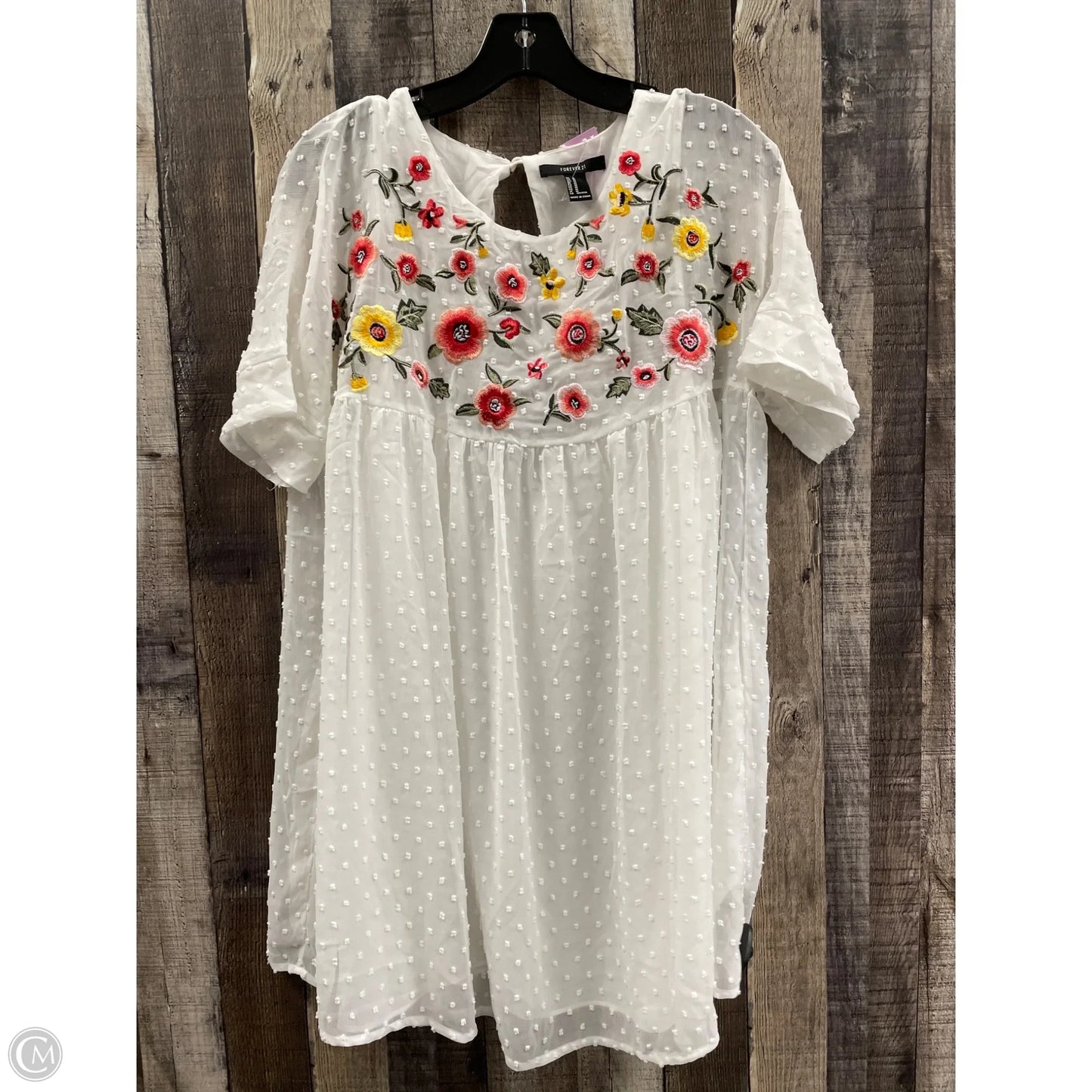 Dress Casual Short By Forever 21 In White, Size: M