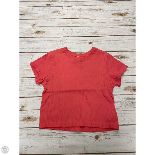 Athletic Top Short Sleeve By Cmf In Pink, Size: Xl
