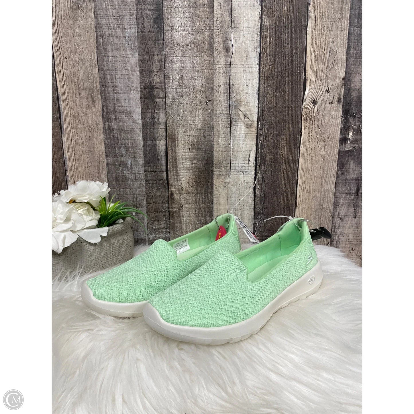 Shoes Flats By Skechers In Green, Size: 8.5