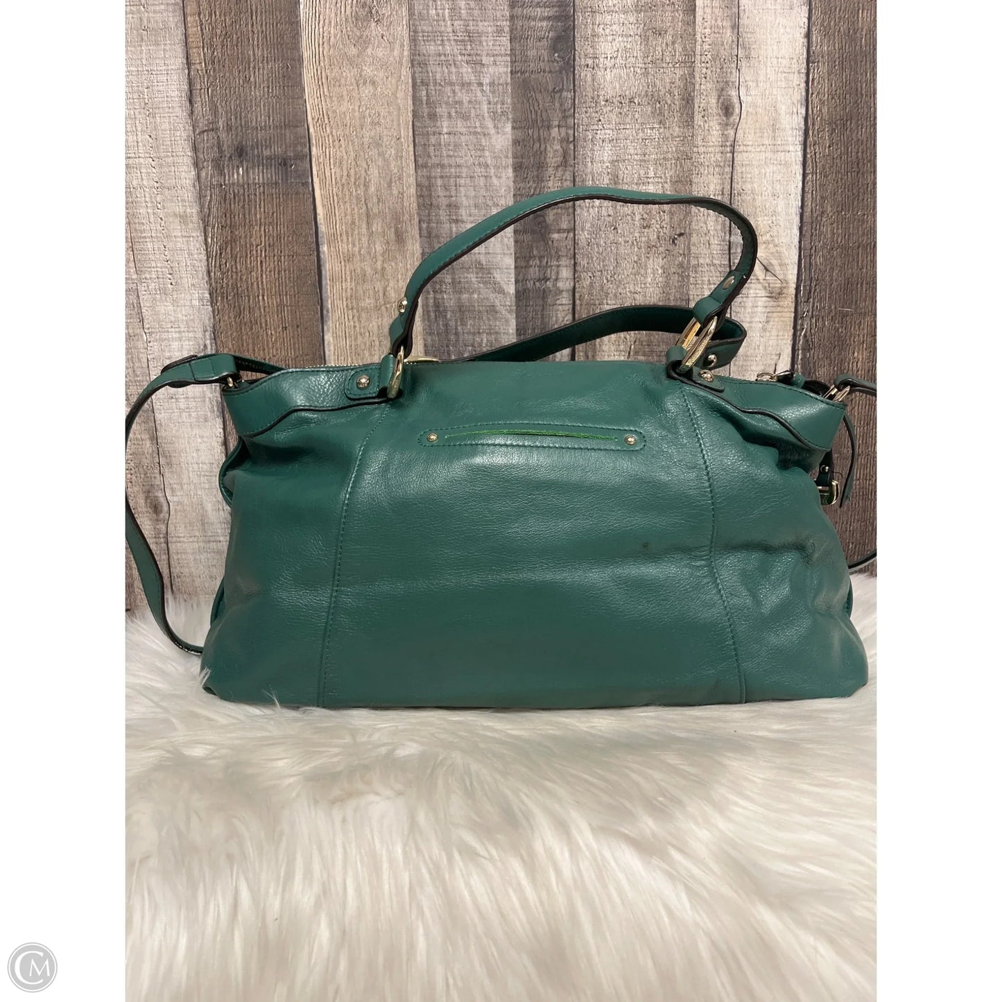 Handbag Leather By B. Makowsky, Size: Large