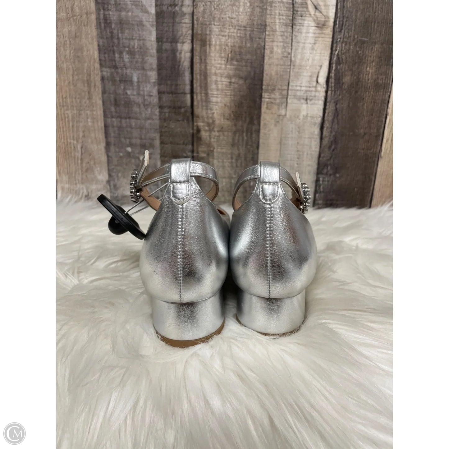 Shoes Heels Block By Bandolino In Silver, Size: 6